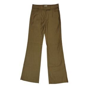 Diane von Furstenberg Olive “Mess” Trousers Size 0 NWT — Minimal Tailored Luxury